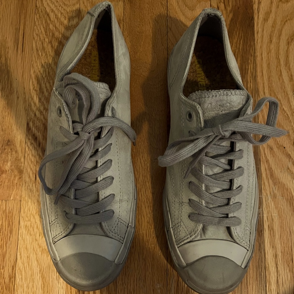 Gray Suede Jack Purcell Converses mens sz 10